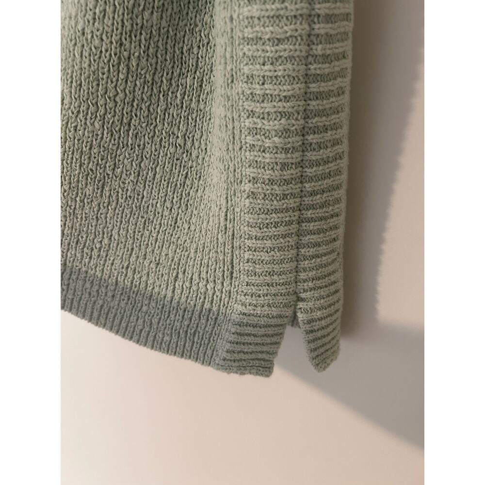 J.Crew Sweater Tank Top Sleeveless Knit EUC Mint Sage Green Cotton Blend EUC L - Picture 5 of 9